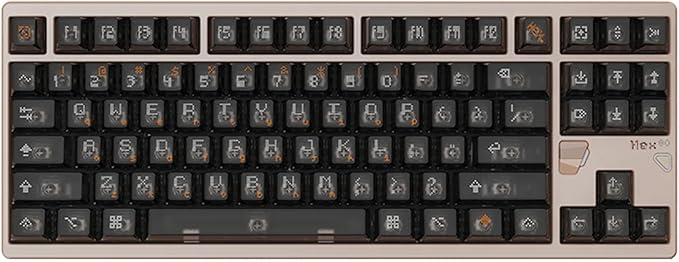 ATK x QK Hex80 HE Magnetic Gaming Keyboard 80% TKL CNC Aluminum Hall-Effect Ti Switches 8 kHz Polling Rapid Trigger RGB Backlight (Sand Gold)