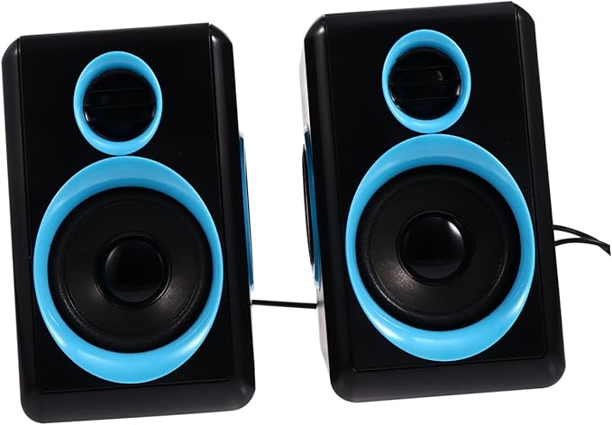 POPETPOP Mini USB 2.0 Surround Loudspeaker Box for Laptop and Desktop Computer Compact Mini Speaker Dc 5v Power Supply Suitable for Home and Office Audio