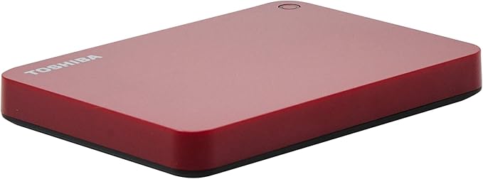 Toshiba Canvio Advance 1TB Portable External Hard Drive USB 3.0 Red - HDTC910XR3AA