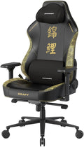 DXRacer Craft L Video Gaming Chair for Adults Ergonomic Office Reclining Computer Chair with Magnetic Head Pillow and Lumbar Support Racing Style Height Adjustable (EPU Leatherette KOI)