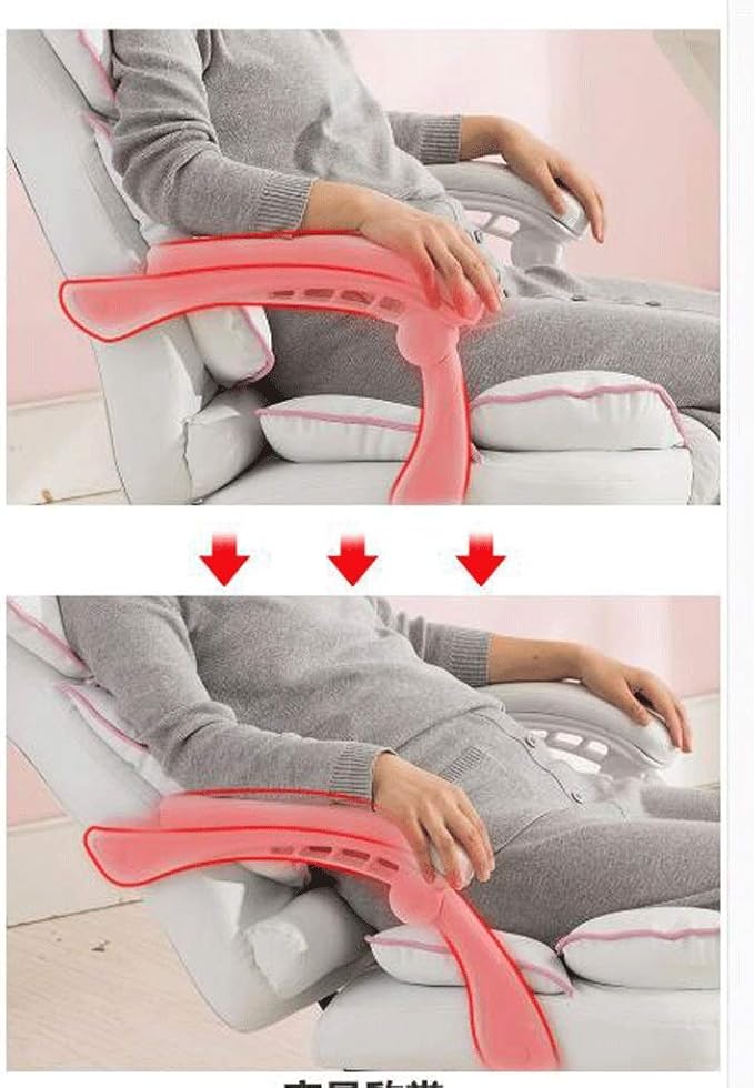 YYDS Chair Reclining Esports Chair Office Boss Chair Luxury Ergonomic Computer Gaming Chair Household Armchair with Footrest Ergonomically (Color : Beige Size : Nylon feet)