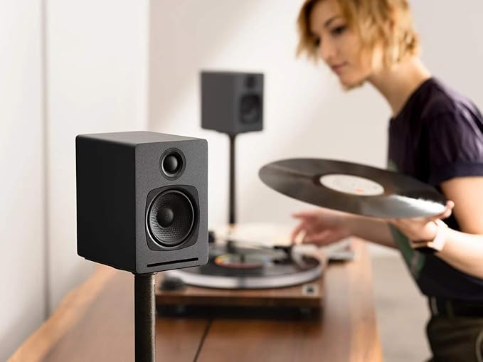 Audioengine A1 Wireless Computer Speakers - 60 W Bluetooth Desktop PC Computer Speakers - Gaming Music and More