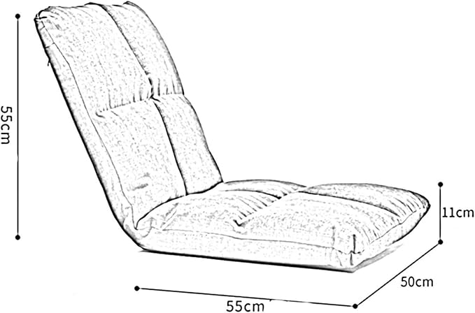 ELEFOCUS Folding Sofa Chair Folding Floor Chair Easy to Remove and Wash Comfortable and Breathable Household Cushion(Huise)
