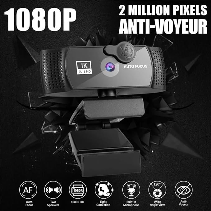 Webcam Web Camera with Microphone Plug Cam for PC Computer Laptop Video Mini