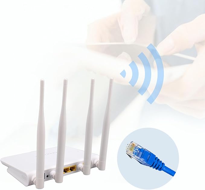 CPE210T CPE 4G LTE Wire Less Router 300mbps Unlocked Mobile Wi Fi Hotspot Router with SIM Card Slot Up to 32 Devices for Home Office Hotel RV (US Plug)