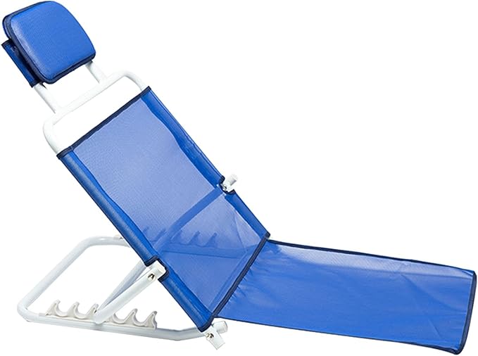 Adjustable Padded Breathable Beach Travel Back Rest Foldable Angle Adjustable Healthcare Bed Support BackrestSit Up or Reclined Positionfor Travel Read Eat Watch TV for Bed