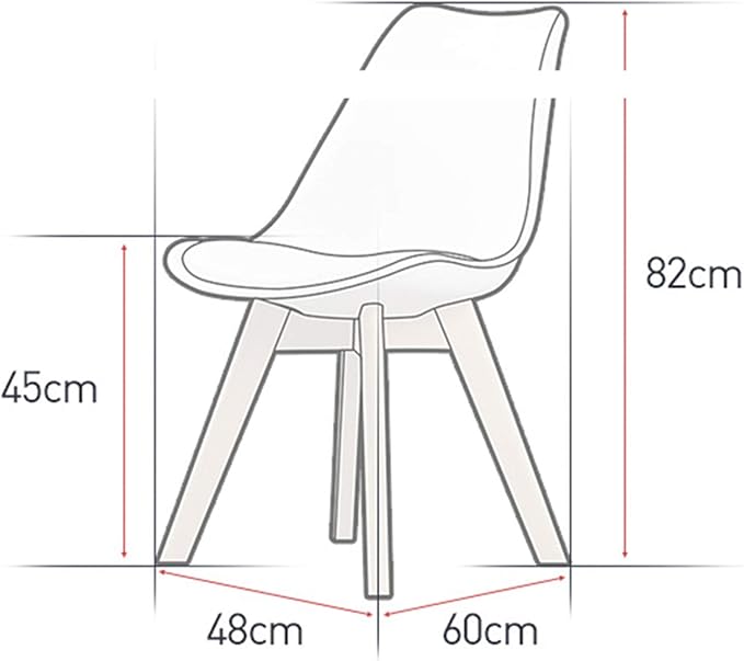 Mlaea Computer Racing Gaming Chair Conference Reception Work Chair with Wood FrameTV Station Lounge Laboratory Chair 48 * 60 * 82CM(Color:#7)