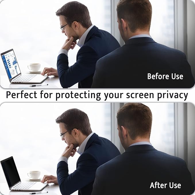 Magnetic Privacy Screen for MacBook Pro 15 Inch (2016-2019) Removable Anti Blue Light Glare Peep Filter Black out Screen Protector for Mac 15In Laptop Model (A1707 A1990)