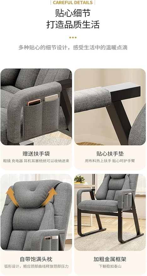 Computer Chair Computer Recliner Office Chair Mobile Rolling Dining Chair Vanity Gaming Chaise De Bureau Theater Furniture(B+Footstool)