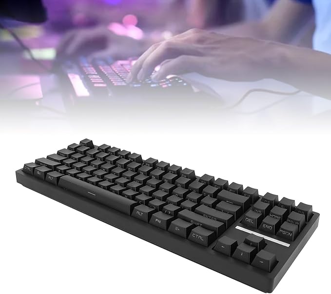Yoidesu Gaming Keyboard 2.4G / BT3.0 5.0/Type C Wired Mechanical Keyboard RGB Backlit 87 Keys Black Switch Computer Keyboard