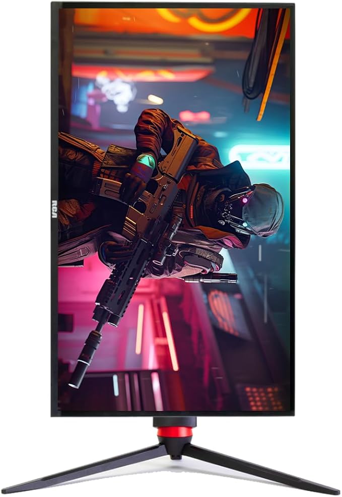 RCA 27 Evolution Select QHD Gaming Monitor | 165Hz 2560 x 1440p Adaptive Refresh Technology with 1ms Response HDR10 Ultra Wide Game View - RGB Backlighting &amp Adjustable Stand | M27SG134F