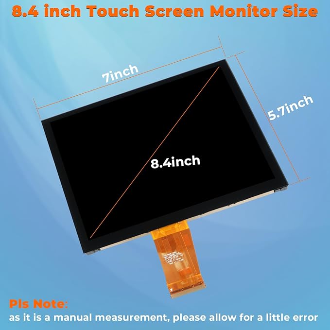 8.4 Uconnect 4C NAV UAQ Touch Screen Display LCD Monitor Replacement for Dodge RAM Jeep Chrysler 2017-2022 Replaces LA084X01(SL)(02)