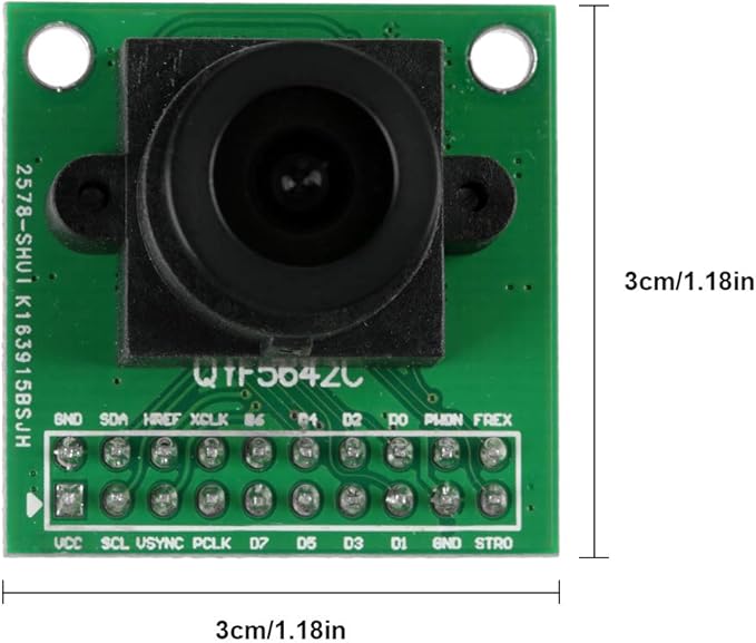 OV5642 5MP Camera Module with JPEG Interface 1080P High Resolution Manual Adjustment and Multiple Image Data Output Formats