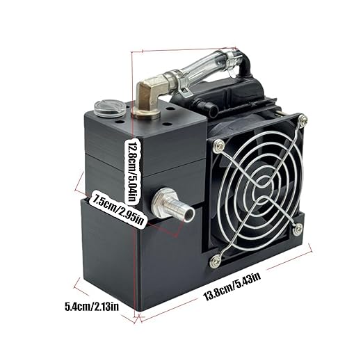 Miniature Water Cooling Set for Laptops Mobile Devices Efficient Heat Reduction Quiet Operating Easy Install Liquid Cooled