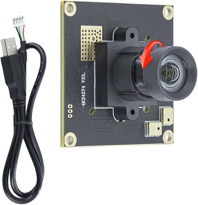 USB Camera Module Featuring IMX274 Sensoring for 4K Imagery 3840x2160 at 30FPS with Digital Microphone Autofocus Option