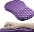 Ergonomic Mouse Pad with Wrist Support Memory Foam Wrist Rest for Carpal Tunnel &amp Wrist Pain Relief Non-Slip Rubber Base Comfortable Gaming Mousepad for Computer Laptop Office &amp Home