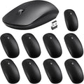 Kingdder 10 Pack Mouse for Laptop 2.4G Computer Mouse 1000 DPI Optical with USB Receiver Bulk Compatible with Windows PC Computer Laptop