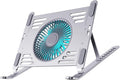 Laptop Stand Cooling Device with Aluminum Alloy Panel Foldable Designs and Energy Efficient Fans Risers Aluminum Laptop Stand