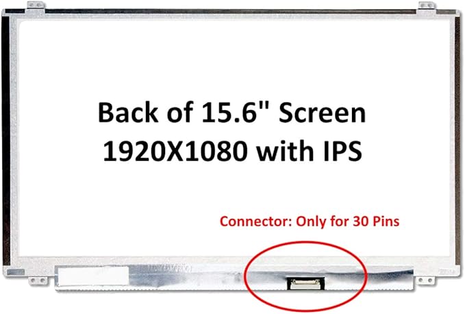 New 15.6 inches Compatible with LP156WF6(SP)(B1)LP156WF6(SP)(D1)LP156WF6(SP)(K3) Laptop Replacement Screen