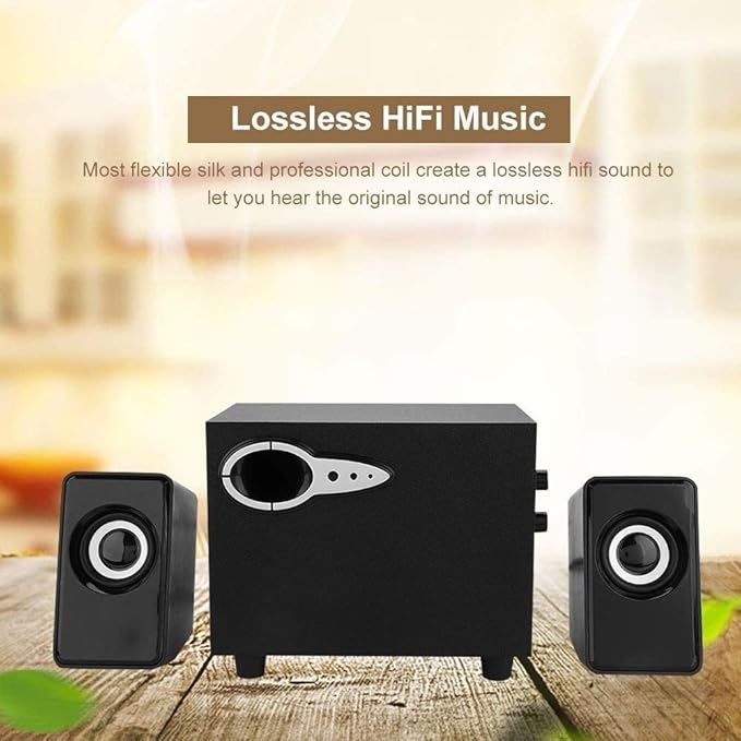 Desktop Monitor Speakers|Home Music SystemPowered Bookshelf Stereo SpeakersComputer Subwoofer Heavy Bass Field Surrounding Sound