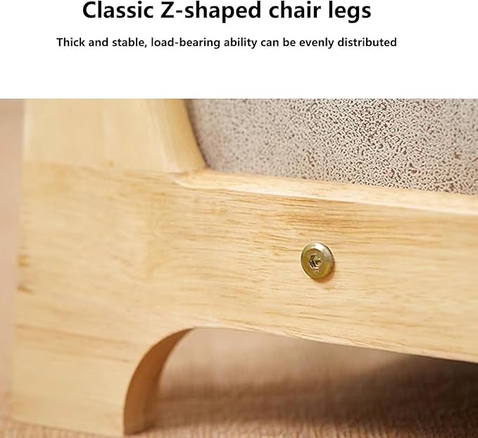 BTZHY Floor Chair Solid Wood Tatami Chair Back Stool Dormitory Bed Chair Window Seat Floor Room Chair Legless Chair(C)