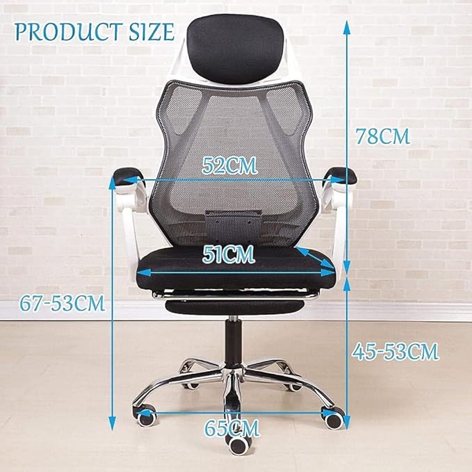 Office Chair Video Game Chair Office Desk Chair Swivel Chair Footstool Recliner High Back Gaming Chair Work Seat Chair Needed