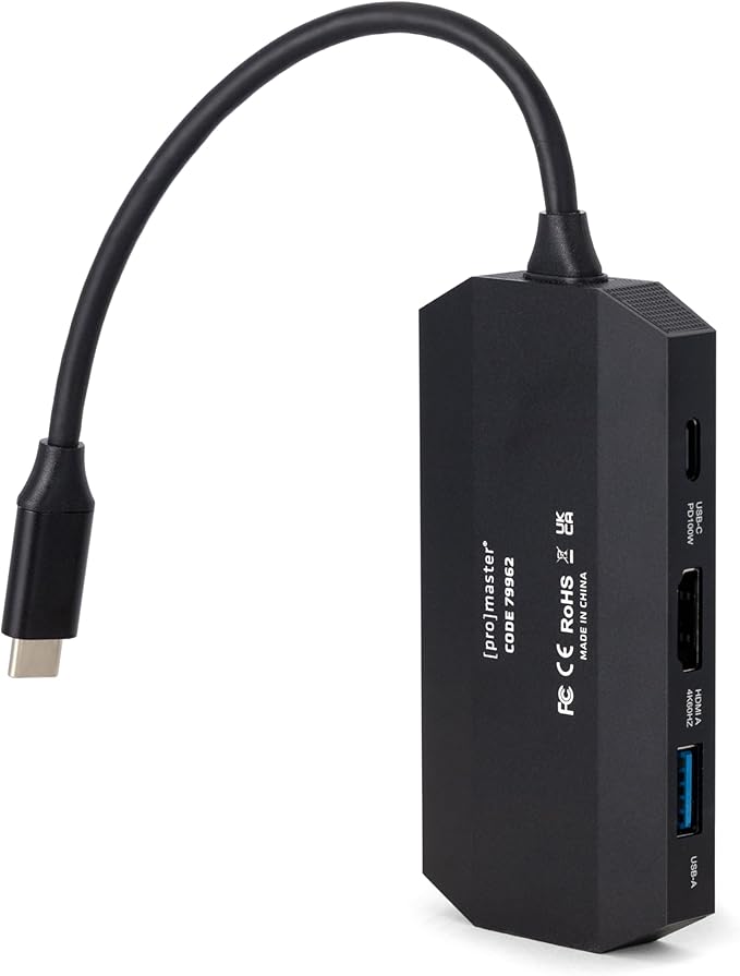ProMaster USB-C Card Reader &amp Hub for Two SD Cards (Model 79962)