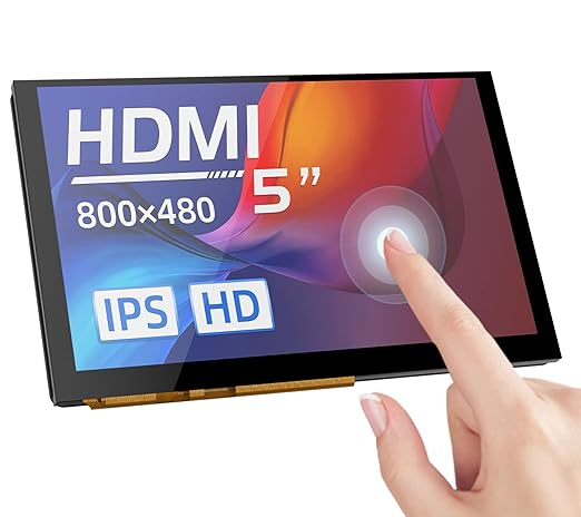 BIGTREETECH 5 inch HDMI Touch Screen Display 800x480 IPS 160° View Angle Monitor Compatible with Sovol-SV08 Raspberry-Pi 4B 3B Banana Pi Windows 10 8 7