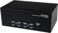 StarTech.com 4 Port Triple Monitor DVI USB KVM Switch with Audio &amp USB 2.0 Hub - Multi Monitor KVM - USB DVI KVM Switch (SV431TDVIUA)Black