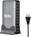 950W USB C Fast Charger Block 10 Ports GaN IV Pro USB Chagring Station 140W PD QC HUB for Multiple Devices Laptop Adapter Compatible with MacBook Pro/Air iPad iPhone Pro Max Galaxy Dell HP