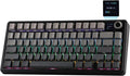EPOMAKER X Aula F75 MAX Wireless Mechanical Keyboard with TFT Screen and Knob Gasket Gaming Keyboard in 75% Layout Hot Swappable RGB Backlight for PC/Mac/Linux (Black Gradient)