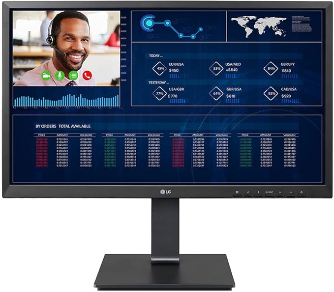 LG 24CQ650N-6N 24 23.8-inch FHD All-in-One Thin Client with Pop-up Webcam Non OS