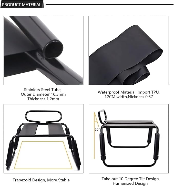 Easy Assemble Couple Chair Adult Toy Multifunctional Bounce Elastic Stool for Women Bathroom Bedroom Available 7716
