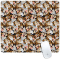 Skinit Medium Gaming Mouse Pad - Officially Licensed Taz Super Sized Pattern Design with Stitched Edges Waterproof Non-Slip Rubber Base Desk Mat for Keyboard &amp Mouse 17.7 x 15.75 inches