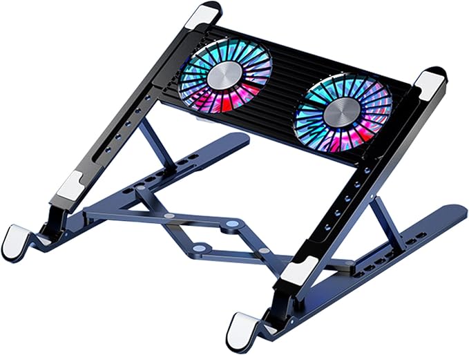 Laptop Cooling Pad Laptop Coolers for Notebook Gaming Fan Stable Stand Adjustable Cooling Folding Bracket