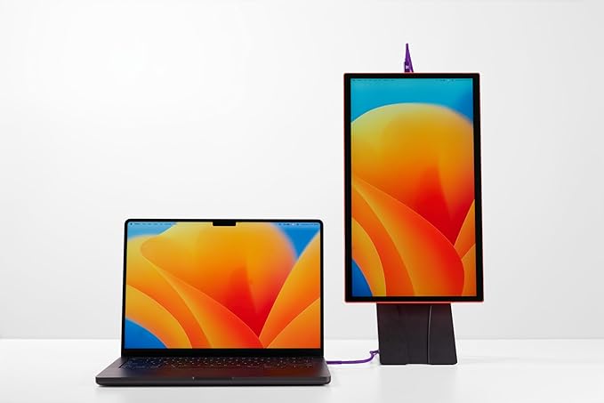 Espresso Lite 15 Portable Monitor (Orange) – 15.6” Full HD USB-C Display Single-Cable Power Ultra-Light Travel Monitor for Laptop iPad &amp USB-C Devices