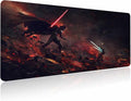 XXL Mouse Pad Ahsoka-Tano Vs VaderExtra Large Gaming Mousepad Laptop Desk MatNon-Slip Rubber BaseStitched EdgesSmooth FabricComputer Keyboard &amp Mice Combo Pads for Office Game 31.5x15.7