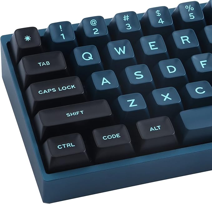 Hyekit Custom Keycaps - Doubleshot Keycaps Godzilla SA Profile 170 Key Set for Mechanical Keyboard US and UK Layouts 2.25u 2.75u 3u 6.25u 7u Spacebar(Monster)