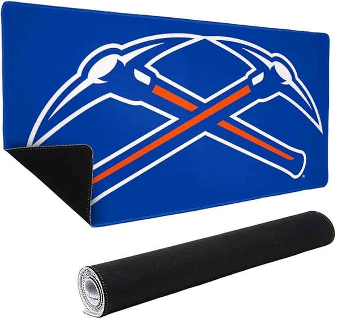 University of Wisconsin - Platteville Primary Logo Large Gaming Mouse Pad Desk Mat with Stitched Edges Non-Slip Base for Gamer Home and Office 31.5 x 15.7