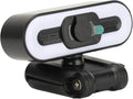ASHATA 4K Digital Zoom Webcam Built in Microphone Super Bright Fill Light Auto Beauty USB PC Camera for Laptop Computer LCD Display for Video Calls