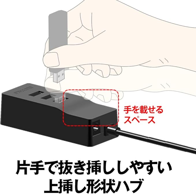 Buffalo Buffalo USB 3.0 Self-Powered 4-Port Hub for External Hard Drives Top Insertion Model Magnetic BSH4A315U3BK (Windows/Mac Compatible)