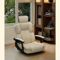 360° Swivel Gaming Floor Chair for Adults Adjustable Floor Chair Comfortable Lazy Floor Lounger for Living Rooms and Gaming Zones(Beige)