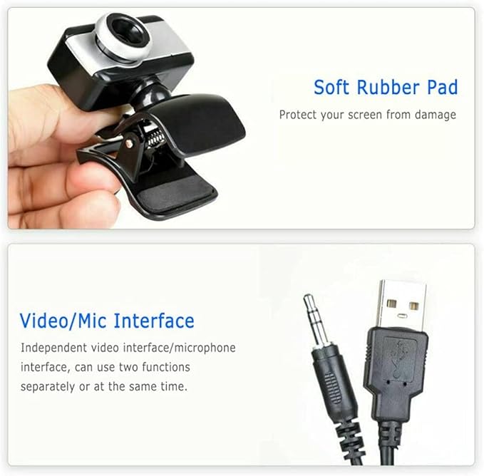 Webcam Mini Computer PC WebCamera with Microphone Rotatable Cameras for Live Broadcast Video Calling Conference Work