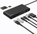 Belkin Connect 8-Port USB C Hub Supports Display w/Resolutions up to 4K@60Hz - Works with Mac Windows and Chromebook - 100W PD w/ 10Gbps Data Transfer Speeds &amp 2.5Gbps Ethernet - Black