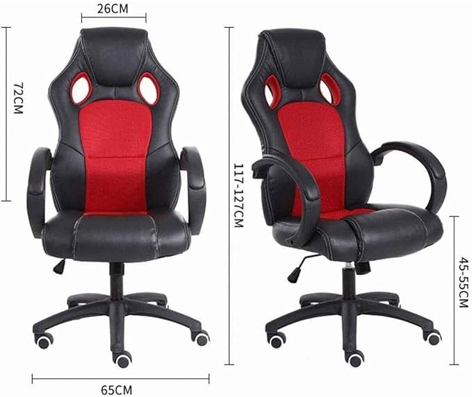 High Back Gaming Chair Ergonomic Racing Office Desk Chair with Lumbar Support and Adjustable Height