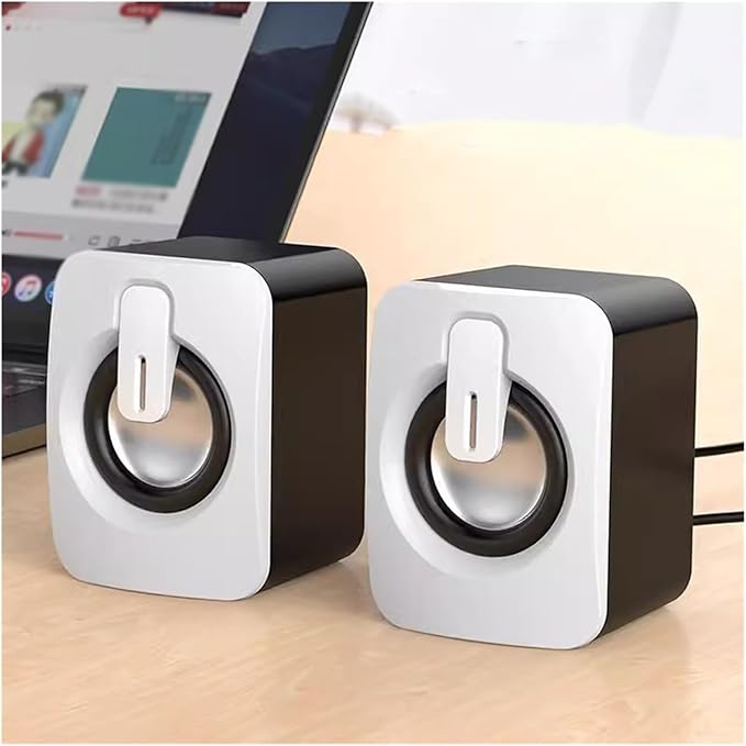 Desktop Home Computer Audio Laptop Small Speaker Wired Desktop Subwoofer(E)