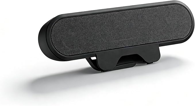 Computer Speakers Clip On PC Speakers USB Powered Stereo Sound with Monitor Mount 10W Clear Audio for Desktop Laptop No AUX Cable Needed