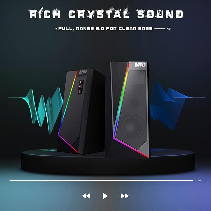 MTG RGB Backlit Mechanical Wired Gaming Keyboard and Mouse Full Anti-ghosting Keys RGB Stereo Speaker with 6 Colorful LED Modes and Webcam for Desktop PC Laptop Combo