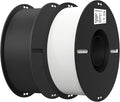 Creality 2kg Black &amp White PLA 1.75mm Filament Bundle for 3D Printing with No-Tangling Strong Bonding and Overhang Performance Accuracy +/- 0.02mm