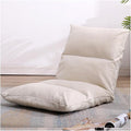 Floor Chair 6 Angle Adjustment Recliner Chair Comfortable Back Support Lazy Sofa for Video Gaming Reading Watching(Beige)